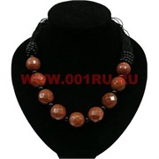 Бусы из коричневого авантюрина (граненный)