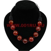 Бусы из сердолика (граненный)