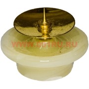Подсвечник из оникса "тарелка 5 см" 2 дюйма 6 шт с металлической иглой
