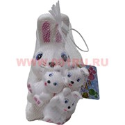 Набор игрушек "Зайки" резиновые