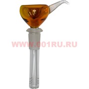 Трубка (насадка) для бонга с усиком 13 см длина