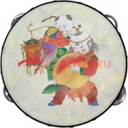 Бубен с буддийскими рисунками большой