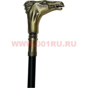 Трость "лошадь" 90 см с металлической рукоятью и стилетом внутри