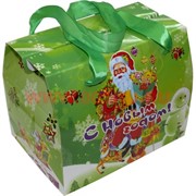 Коробка подарочная новогодняя (RA-100) 14 см для конфет 20 шт/уп