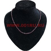 Бусы гранат 3 мм натуральный камень