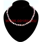 Бусы из африканского агата, розовые 8 мм