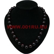 Бусы из граната 14 мм круглые 60 см (натуральный камень)