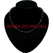 Бусы из черного агата 8 мм