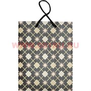 Пакет подарочный бумажный 18x23 см с узорами 24 шт/упаковка