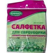 Салфетка для евроуборки 30х30 из микрофибры