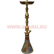 Кальян сирийский 63 см (шахта металл золото роспись) в ассортименте