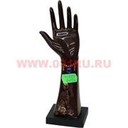 Подставка под кольца "колечница рука" со стразами (KL-283), 60 шт/кор
