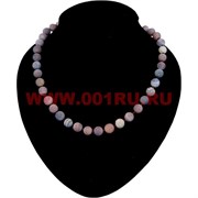 Бусы из африканского агата, розовые 10 мм