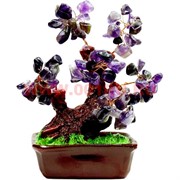 Дерево счастья №3 (15 см) цвет камней аметист