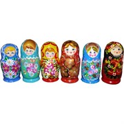 Матрешка пятерка 16 см в ассортименте