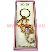 Брелок "Скорпион", стразы, 6 штук в уп.,цена за штуку