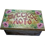 Игра "Русское лото" в деревянной коробке