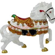 Шкатулка Лошадь со стразами (1884-002) 9 см