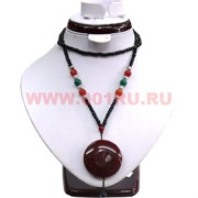 Кулон с сердоликом 80 см