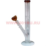 Бонг стеклянный (5мм) HYW-713 белый прозрачный 33 см