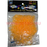 Резинки Loom Bands "гель тонкие желтые" 600 шт, цена за 12 уп
