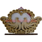 Салфетница "Голуби" деревянная резная