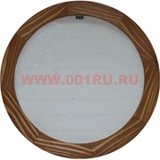 Фоторамка деревянная круглая D-25