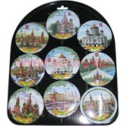 Магнит на холодильник (М-055) 10 шт "Москва" цена за 12 шт