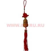 Подвеска Фэн Шуй "Тыква Ву Лу" резная из дерева