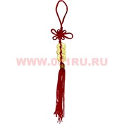 Подвеска Фэн Шуй 3 монеты золотые 1,4 см