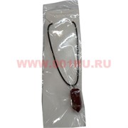 Подвеска "Кристалл" 45 см сердолик