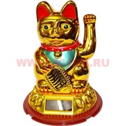 Кот Манэки Нэко 19 см высота на солнечных батареях