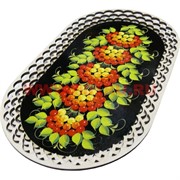 Поднос для фруктов, конфет из березы овальный