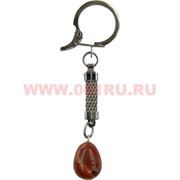 Брелок из натуральной яшмы разной формы в связках по 10 шт