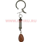 Брелок из коричневого авантюрина разной формы 10 шт/связка