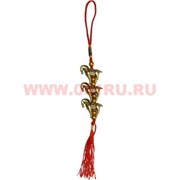 Подвеска "3 лошадки" под бронзу 10 шт/связка