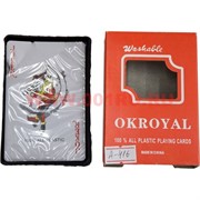 Карты пластиковые OKROYAL 54 карты 144 шт/кор