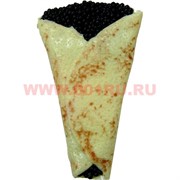 Прикол Магнит "Блинчик с черной икрой"
