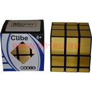 Игрушка Кубик Головоломка 6 см цвет «золото» Magic Cube