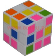 Игрушка Кубик головоломка цветной белый мини 30 мм 36 шт/упаковка