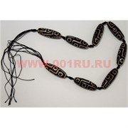 Бусины Дзи нитка 8 шт (4x1,4 см)