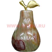 Груша из оникса 9 см (2х3 дюйма), цвета камня (прожилки и т.д.) в ассортименте