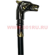 Трость с кинжалом внутри "злой волк" черный металл