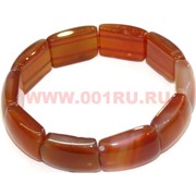 Браслет из сердолика с крупными сегментами