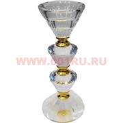 Подсвечник стеклянный 16,5 см из 4 частей