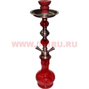 Кальян на 2 трубки (1583R) 49 см (металл и стекло) 12 шт/кор, цвета в ассортименте