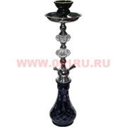 Кальян на 1 трубку (259) средний "2 кристалла" 49 см (металл и стекло)