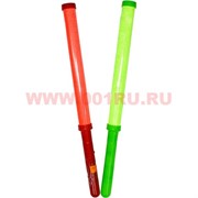 Палочка светящаяся 35 см (4 цвета) пластмассовая с батарейками