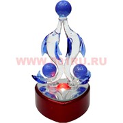 Кристалл "Дельфины" 11,5см