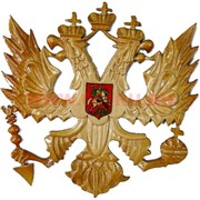 Герб России деревянный 3 размер 34,5х32 см